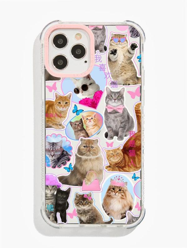Skinnydip London Cat Sticker Shock iPhone Case