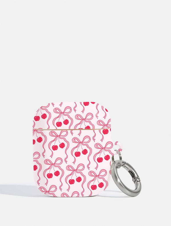 Skinnydip London Cherry Ribbon Bow AirPods Case