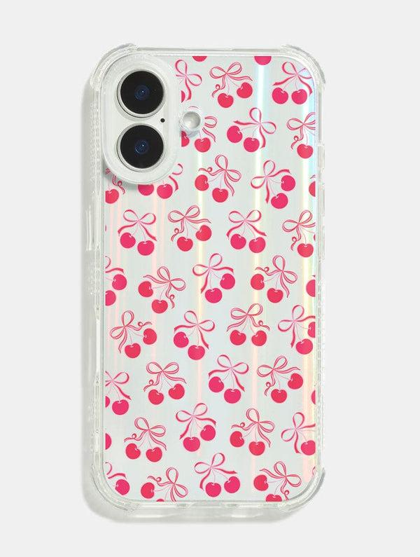Skinnydip London Cherry Ribbons Shock iPhone Case