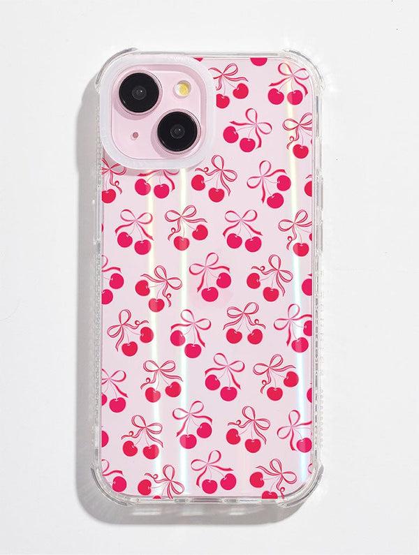 Skinnydip London Cherry Ribbons Shock iPhone Case