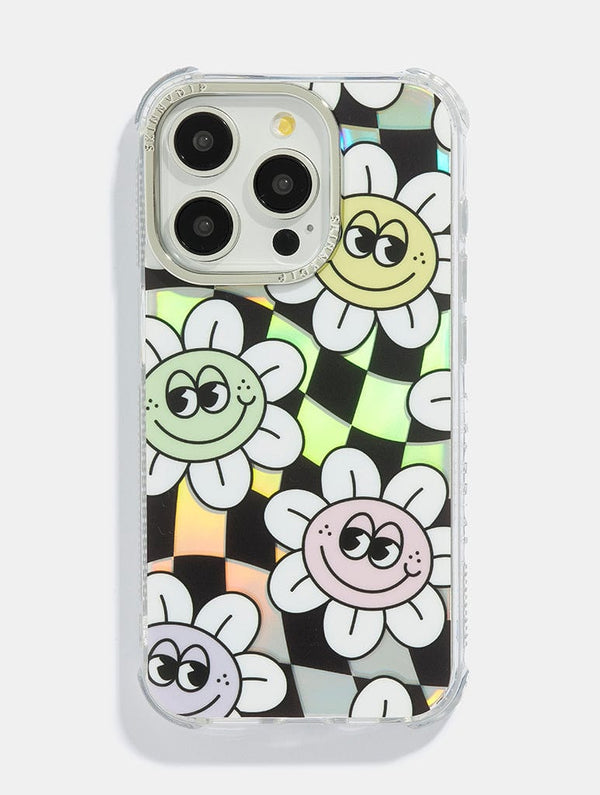 Skinnydip London Chill Daisy Check iPhone Case