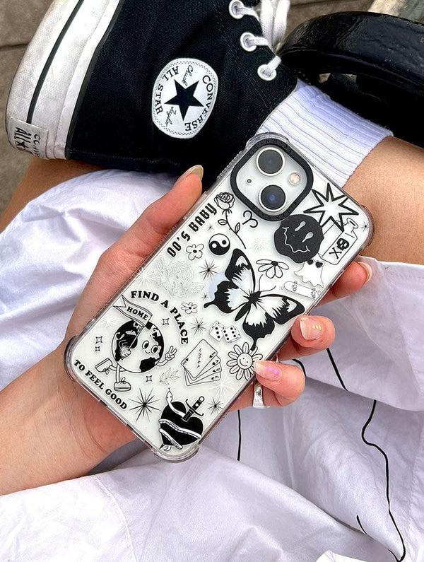 Skinnydip London Clear Black Shock IPhone Case