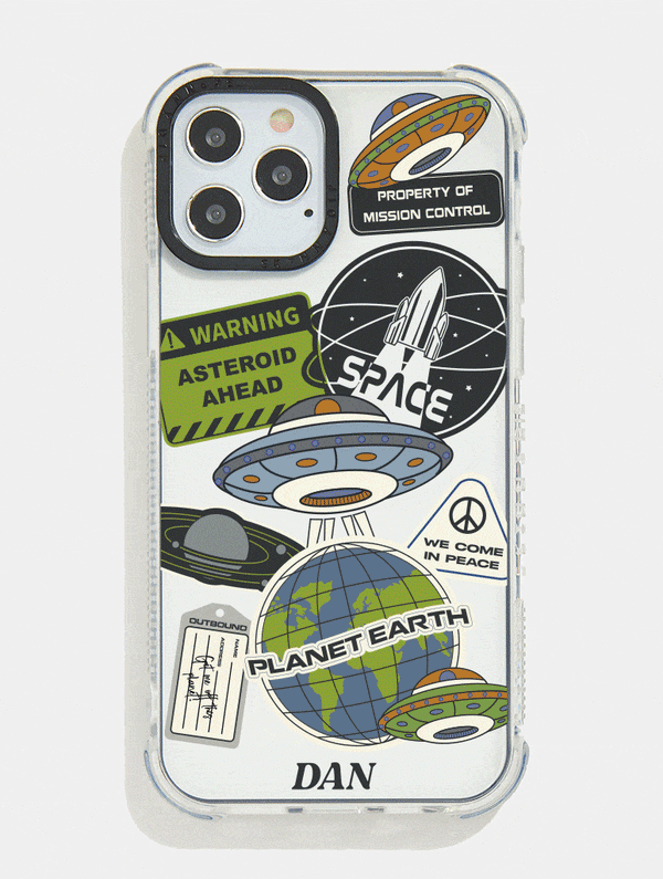 Skinnydip London Clear Black Shock iPhone Case