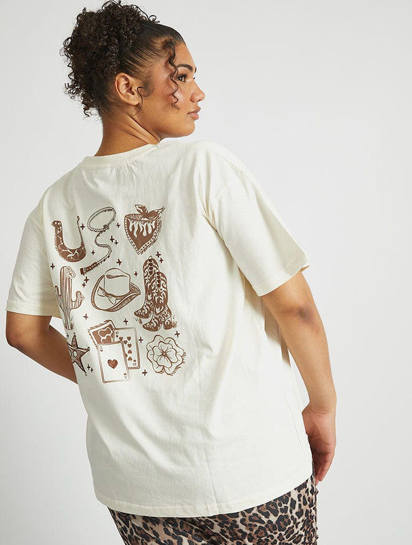 Skinnydip London Cowgirl Sketch T-Shirt