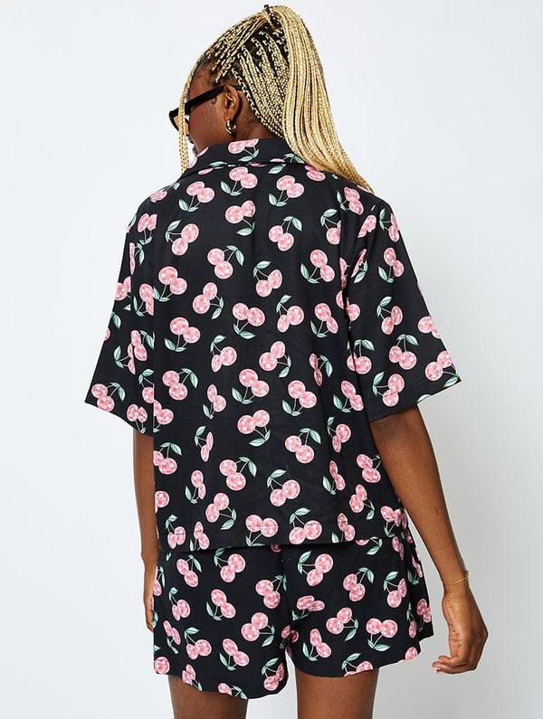 Skinnydip London Disco Cherry Shorts In Black