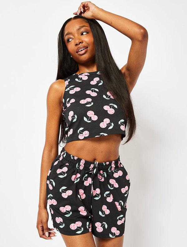 Skinnydip London Disco Cherry Vest In Charcoal