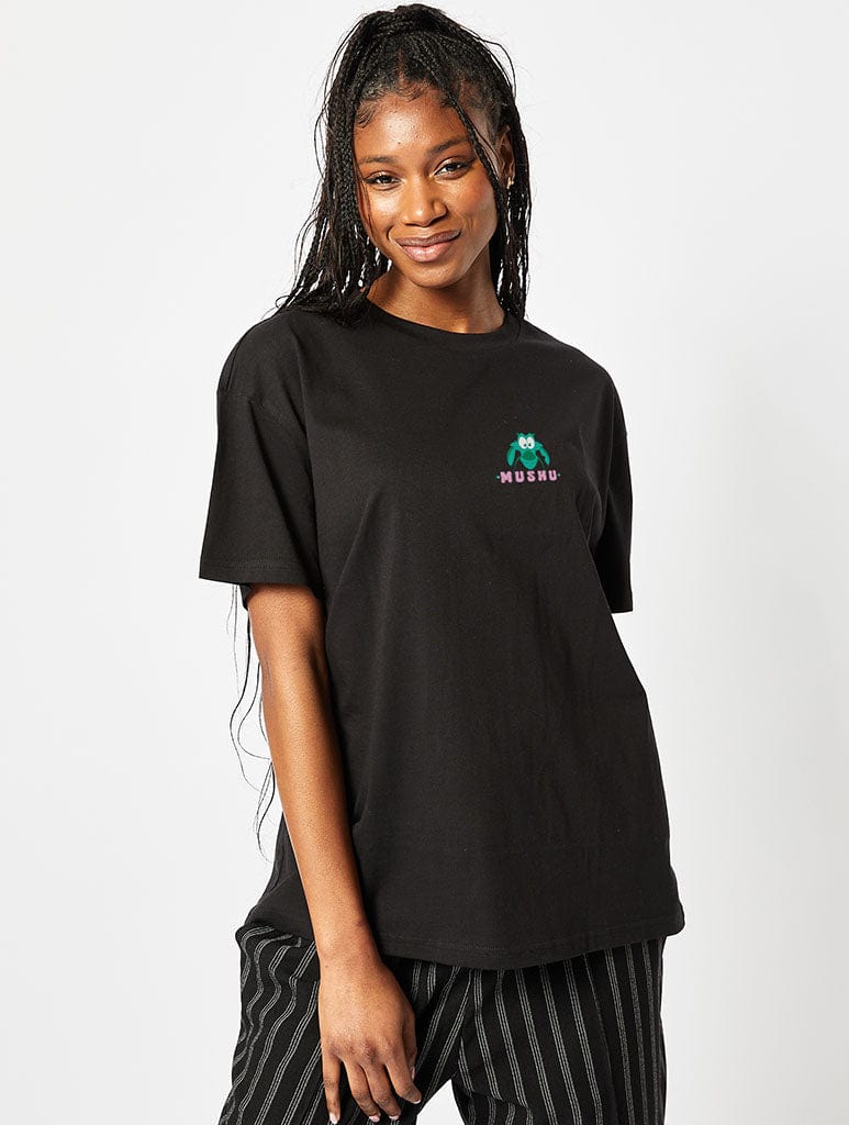 Skinnydip London Disney Mushu T-Shirt In Black