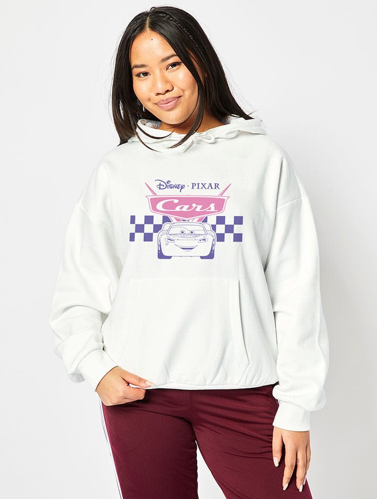 Skinnydip London Disney Pixar Cars Hoodie In White