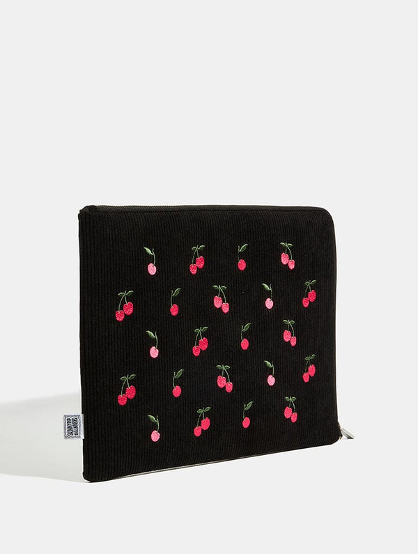 Skinnydip London Embroidered Cherry Laptop Case