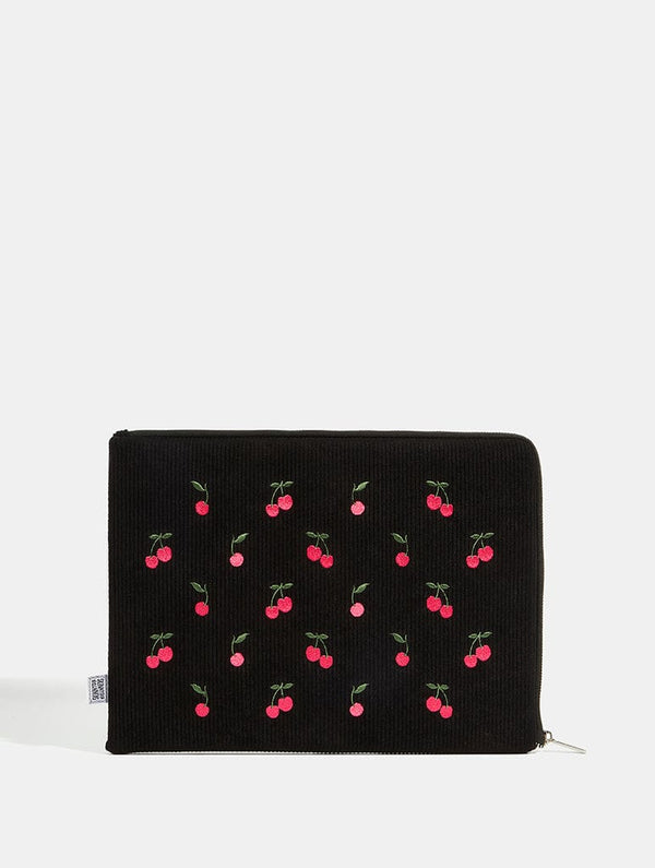 Skinnydip London Embroidered Cherry Laptop Case
