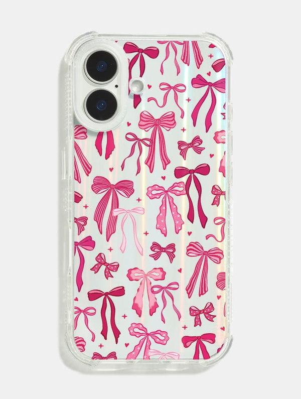 Skinnydip London Gingham Bow Shock iPhone Case