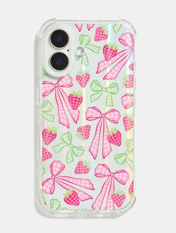 Skinnydip London Gingham Bow Shock iPhone Case