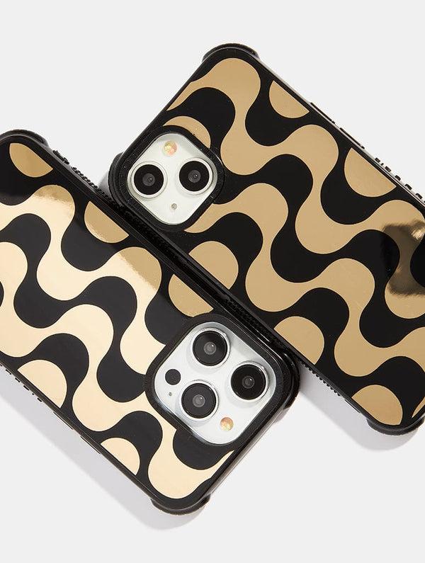 Skinnydip London Gold Waves Shock IPhone Case