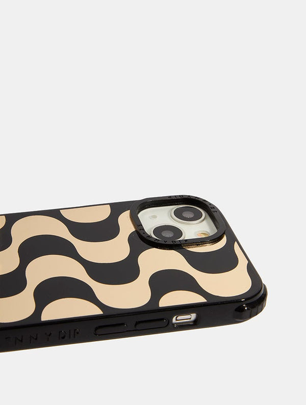 Skinnydip London Gold Waves Shock IPhone Case