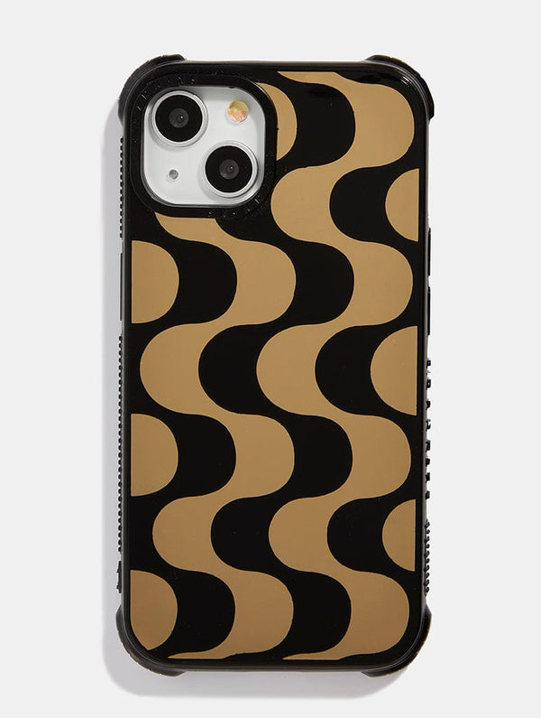 Skinnydip London Gold Waves Shock iPhone Case