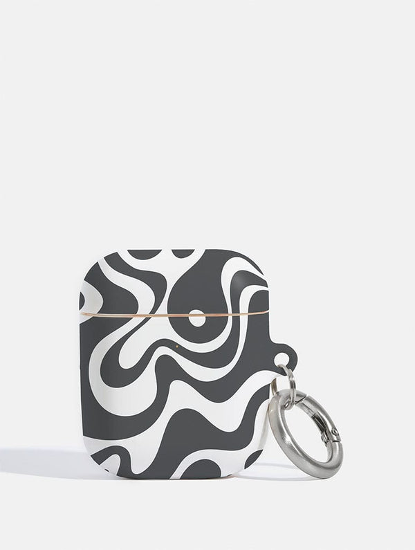 Skinnydip London Groovy Black Swirl AirPods Case