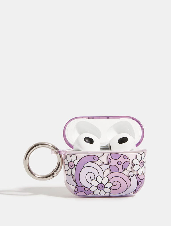 Skinnydip London Lilac Snail AirPods Case