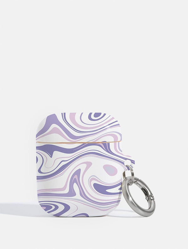 Skinnydip London Lilac Swirl AirPods Case