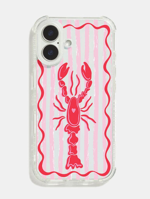 Skinnydip London Lobster Stripe Shock iPhone Case