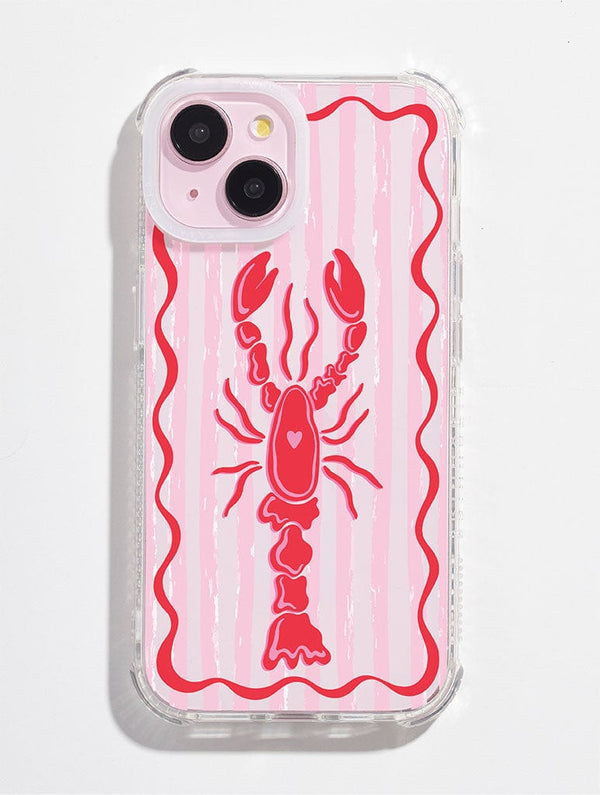 Skinnydip London Lobster Stripe Shock iPhone Case