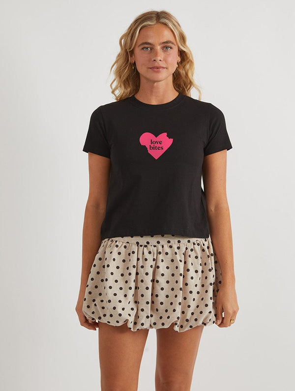 Skinnydip London Love Bites Baby T-Shirt In Black