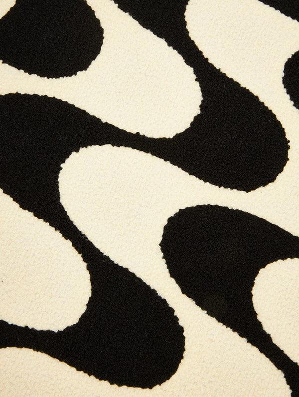 Skinnydip London Monochrome Wave Fuzzy Laptop Case