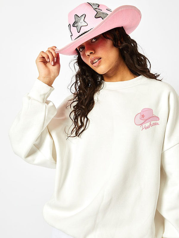 Skinnydip London My Last Rodeo Sweatshirt In White