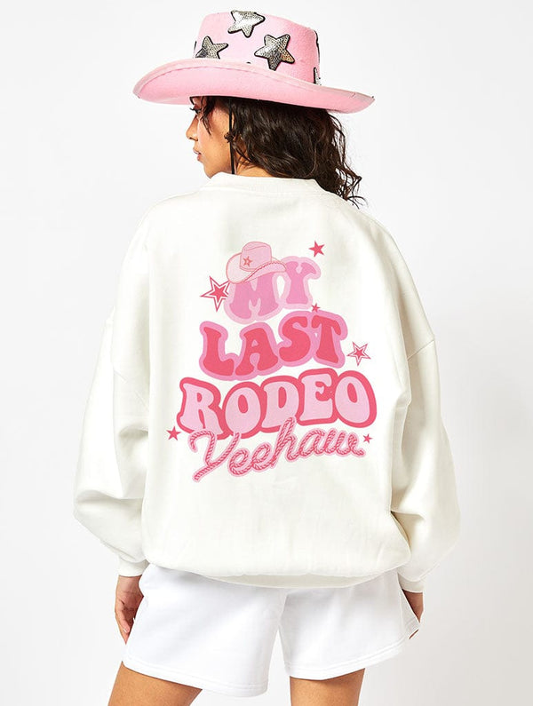 Skinnydip London My Last Rodeo Sweatshirt In White