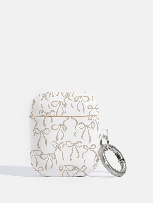 Skinnydip London Neutral Bows AirPods Case