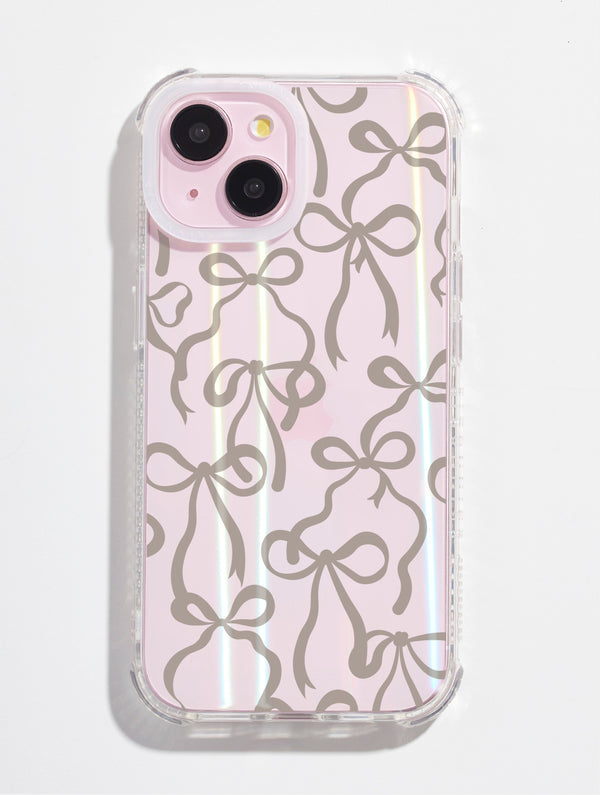 Skinnydip London Neutral Bows Shock IPhone Case