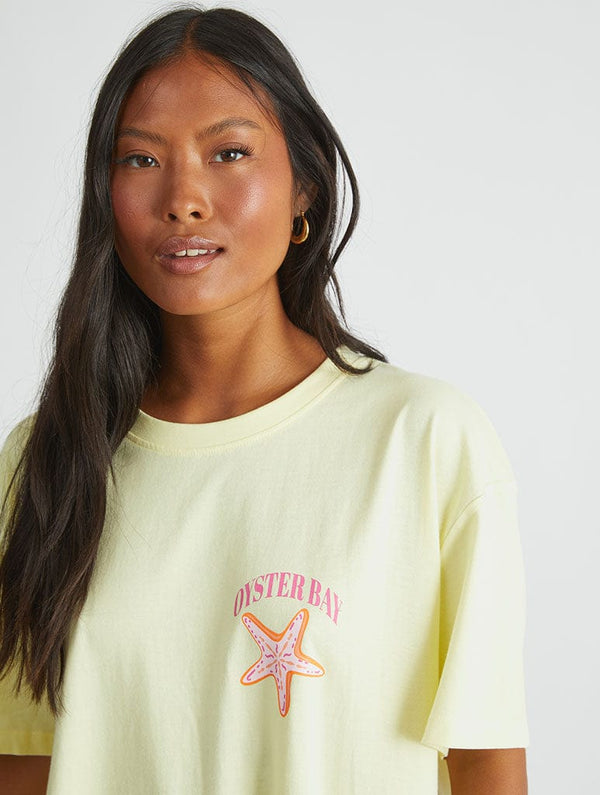 Skinnydip London Oyster Bay T-Shirt In Yellow