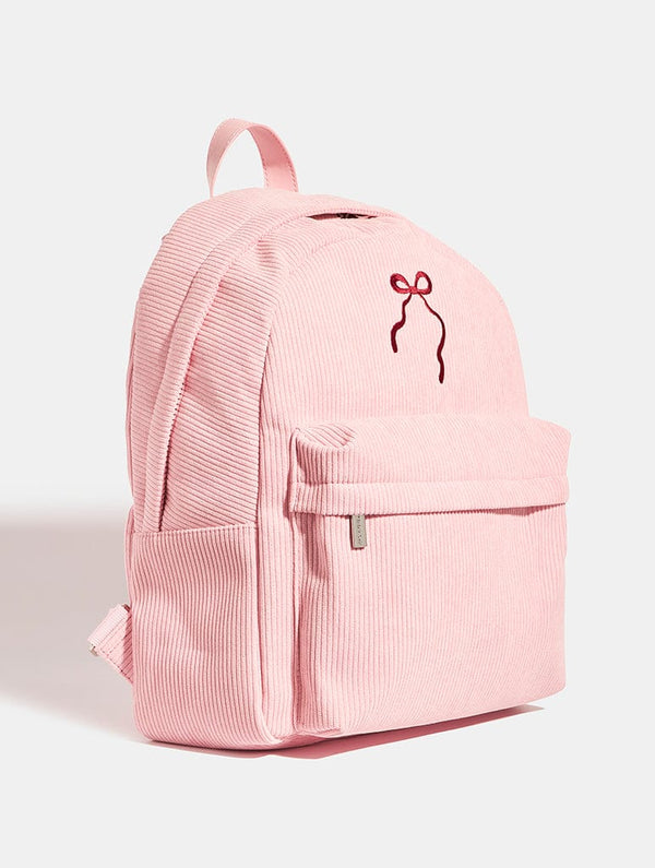 Skinnydip London Pink Bow Embroidered Backpack