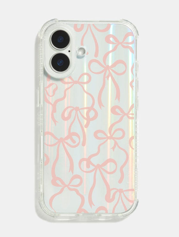 Skinnydip London Pink Bows Holo Shock iPhone Case