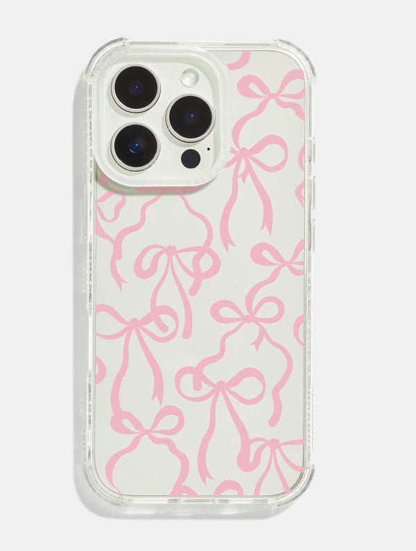 Skinnydip London Pink Bows Shock iPhone Case