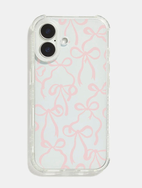 Skinnydip London Pink Bows Shock iPhone Case