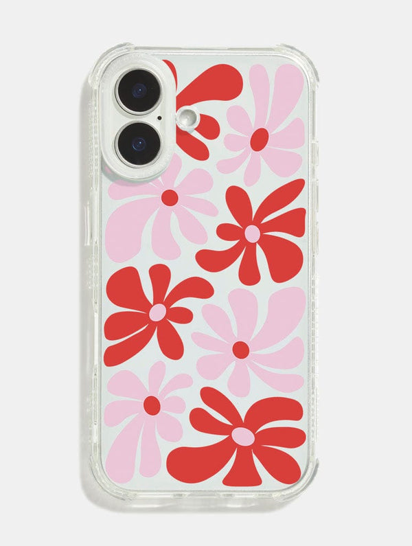 Skinnydip London Pink & Red Daisy Shock iPhone Case