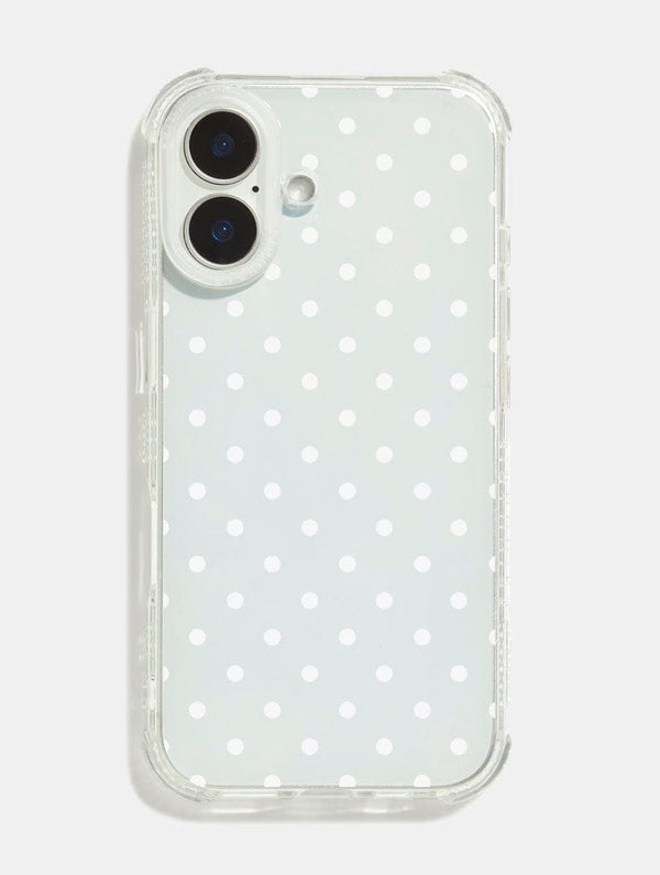 Skinnydip London Polka Dot White Shock iPhone Case