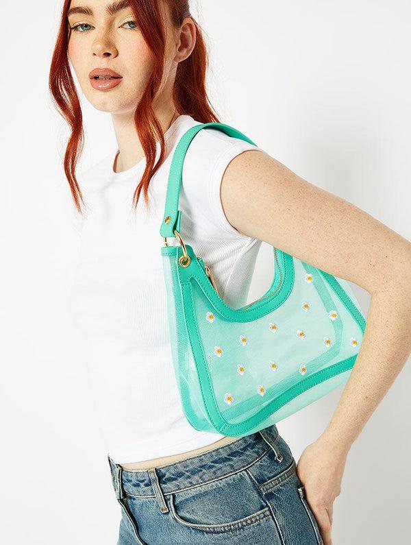 Skinnydip London Sara Green Mesh Shoulder Bag