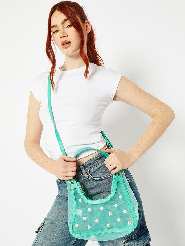 Skinnydip London Sara Green Mesh Shoulder Bag