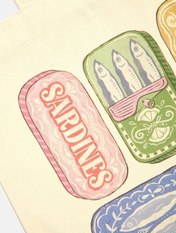 Skinnydip London Sardine Tins Tote Bag