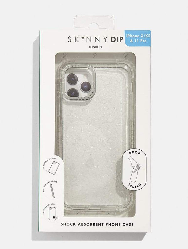 Skinnydip London Silver Glitter Shock IPhone Case