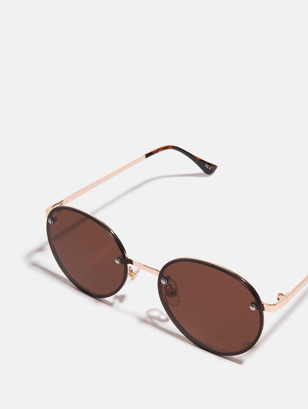 Skinnydip London Smokey Frameless Round Sunglasses
