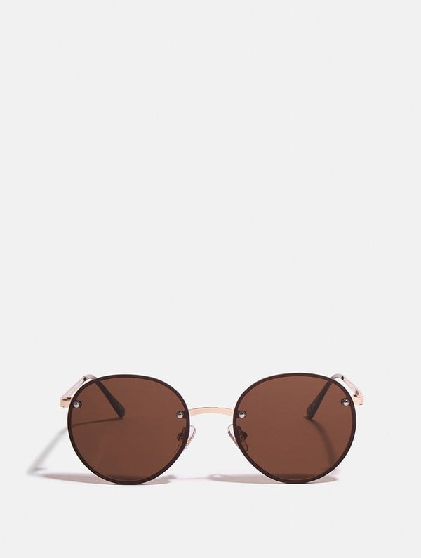 Skinnydip London Smokey Frameless Round Sunglasses