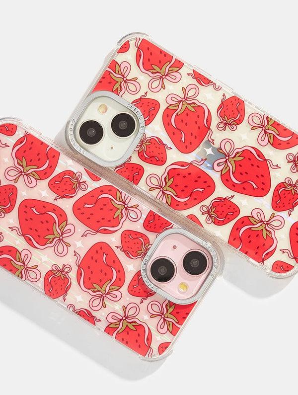 Skinnydip London Strawberry Bow Shock IPhone Case