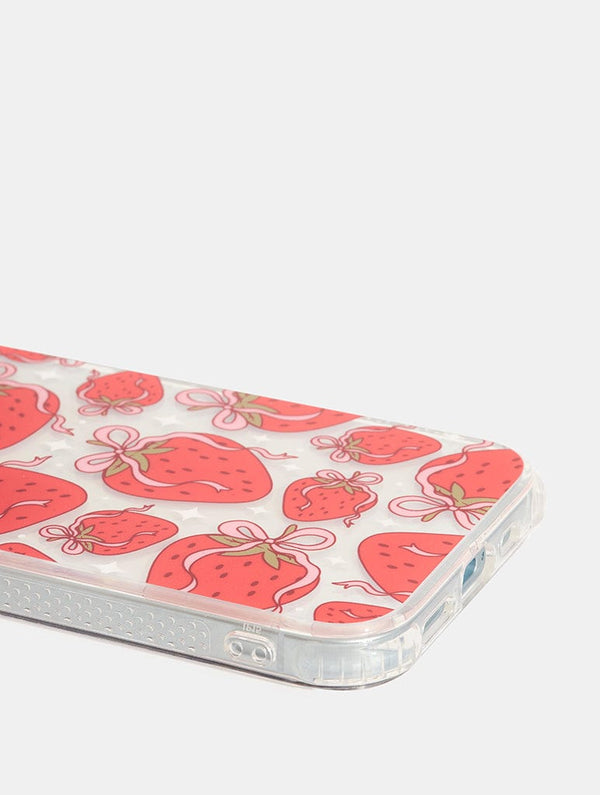 Skinnydip London Strawberry Bow Shock IPhone Case