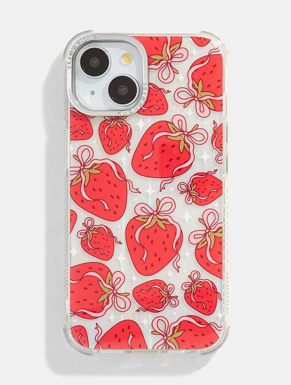 Skinnydip London Strawberry Bow Shock iPhone Case