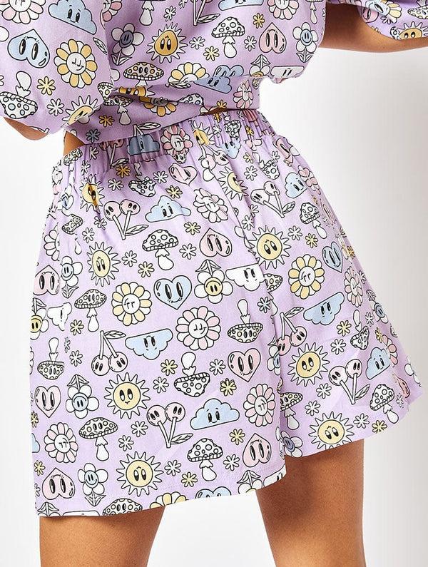 Skinnydip London Trippy Hippy Icon Woven Shorts