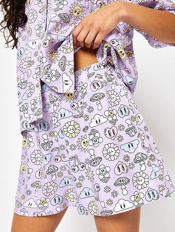 Skinnydip London Trippy Hippy Icon Woven Shorts