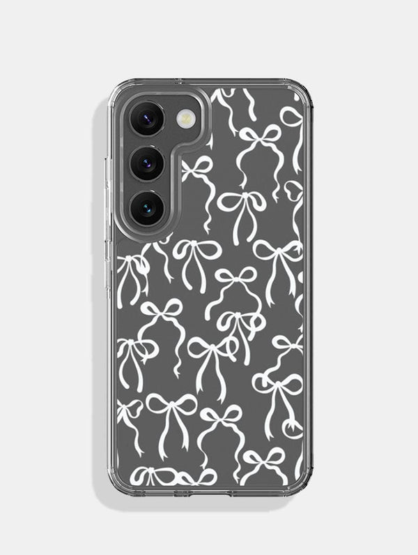 Skinnydip London White Bows Android Case