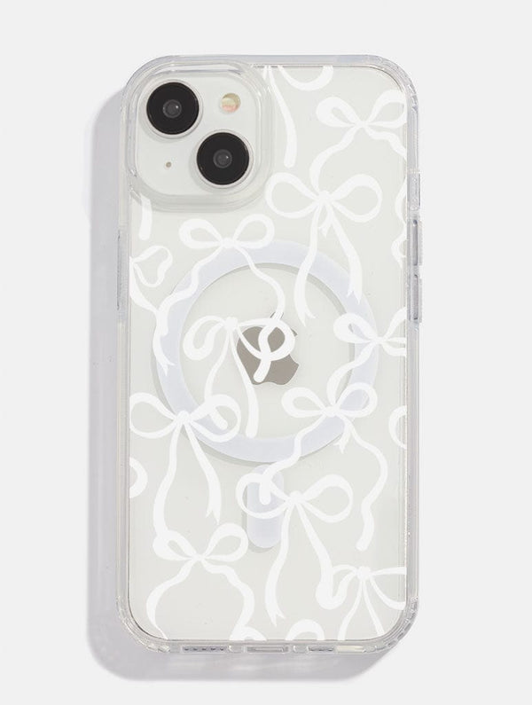 Skinnydip London White Bows MagSafe iPhone Case